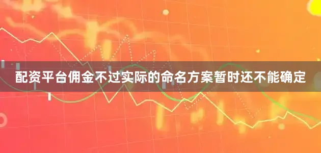 配资平台佣金不过实际的命名方案暂时还不能确定